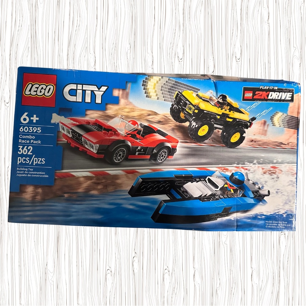 LEGO City 60395 Combo Race Pack • Retired • 362 pcs • New (Box Wear)
